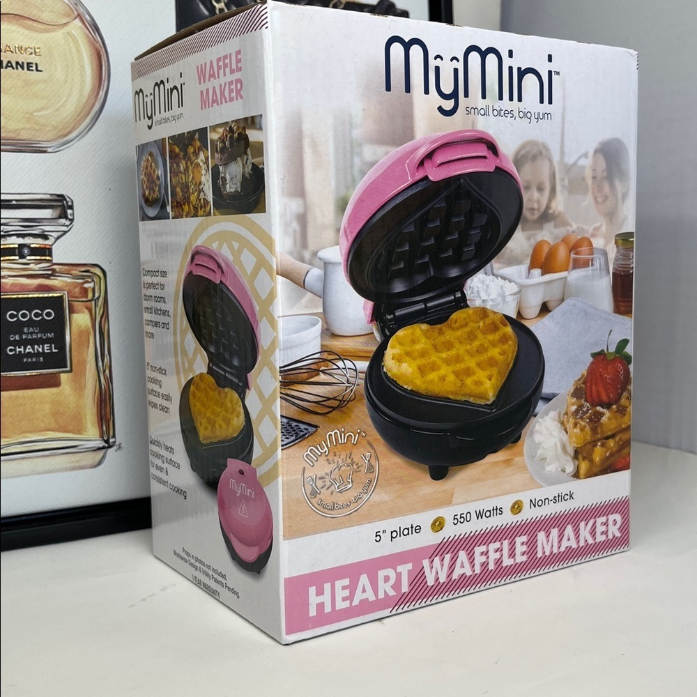 Pink Heart Waffle Maker